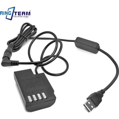 USB 8V Cable with Decoded DMW BLF19E DCC12 DC Coupler for Panasonic Camera Lumix DMC-GH3 DMC-GH4 DMC-GH5 DMC GH3 GH4 GH5 G9
