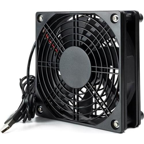 USB Chassis Fan 5V 12cm Computer Cooling Fan Wireless Router Set Top Box Silent Cooler For Computer Accessories
