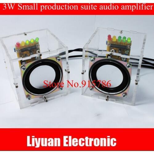3W audio amplifier small production suite / mini speaker sensor kit / Computer Speakers DIY production parts
