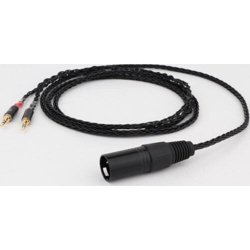 High Quality HC010 2x2.5mm HIFI 3-Pin XLR Male Balanced Headphone Upgrade Cable