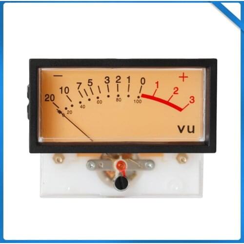 High-precision VU Ammeter DB Meter Power Discharge Flat Meter Mixer Power Meter with Backlight TN-73 #VU