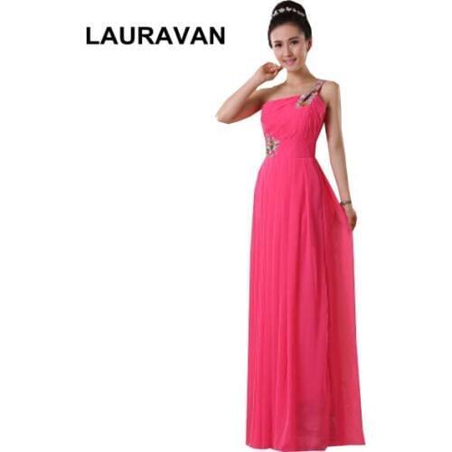Sweetheart hot pink simple gorgeous blue red yellow fitted one shoulder sleeveless robe de evening dresses fuchsia dress gown