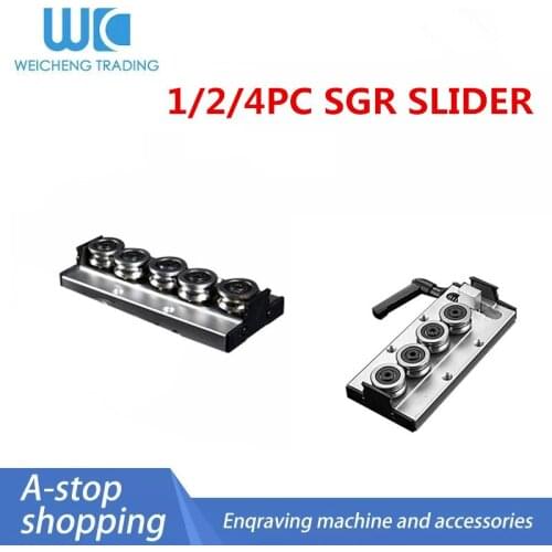 1/2/4PC Built-in Dual-Axis Core Roller Slider SGB10/15N/15/20N/20/25N/35 with 3/4/5 Wheel + 3/4/5 Wheel Locking
