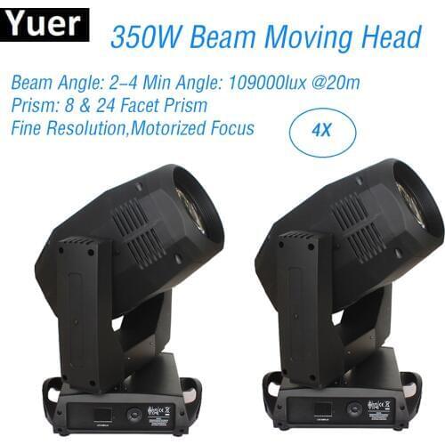 4Pcs/Lot 350W Beam Moving Head Stage Light DMX512 Sound Control Professional Stage Lights For DJ Disco Party Club Bar Lights