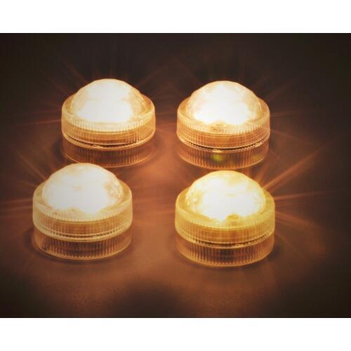 4pcs/Lot Swimming Pool Underwater Light Battery Operated Colorful Changing with Remote Control Birthday Party Holiday Foral Deco