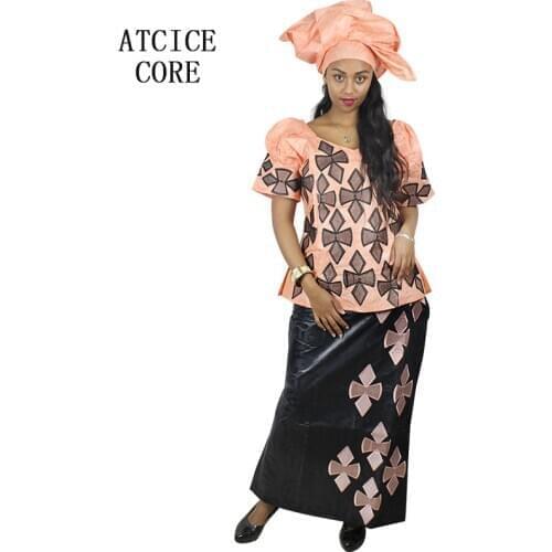African dresses for women new fashion design 2018 traditional dashiki 100% cotton african bazin riche embroidery clothing DP913