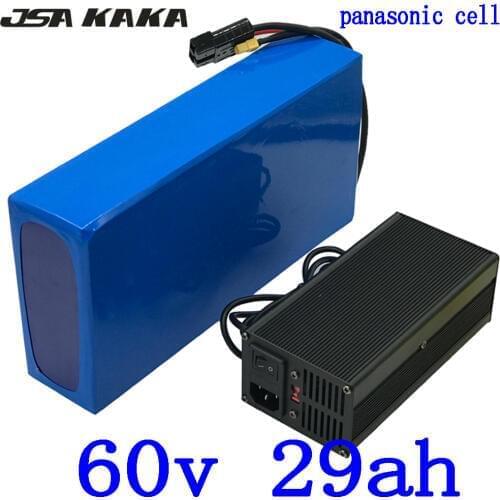 60V 30AH Electric Bike Battery 60V 30AH 2000W 3000W Electric Scooter Battery 60V 30AH Lithium Battery Pack use panasonic cell