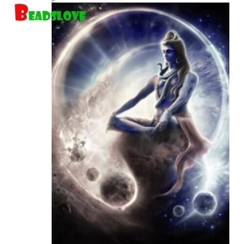 5D Diamond Painting Lord Shiva Indian god Cross Stitch Full drill Square Diamond Embroidery Cross Stitch religion Decoration new