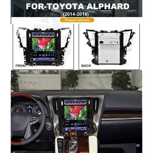 Android vertical screen Car GPS Navigator For-Toyota Alphard 2014-2016 Multimedia DVD Player