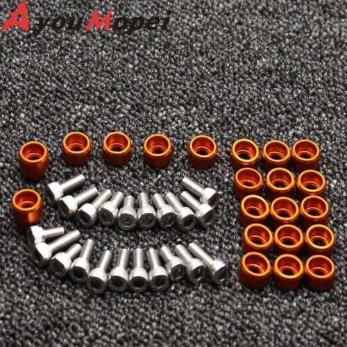 22pcs Front Fender Frame Fairing Bolts For 990 ADVENTURE/S/R 2006-2013 ADV Motorcycle Accessories Windscreen Washer Screw M6