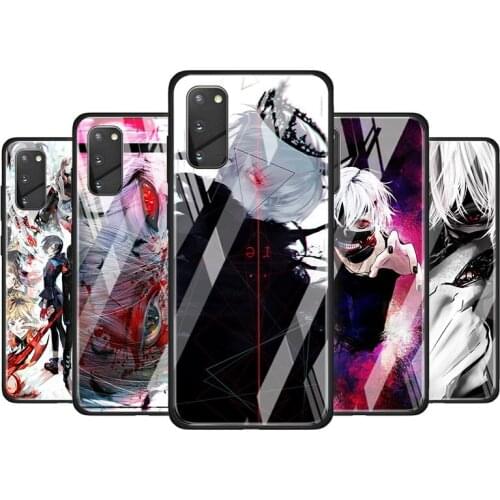 Anime Tokyo Ghoul for Samsung Galaxy S20 FE Ultra Note 20 S10 Lite S9 S8 Plus Luxury Tempered Glass Phone Case Cover