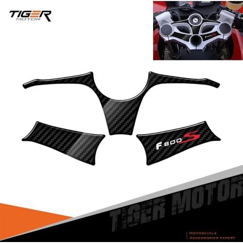 For BMW Motorrad F800S 2007-2010 3D Carbon-look Upper Triple Yoke Defender