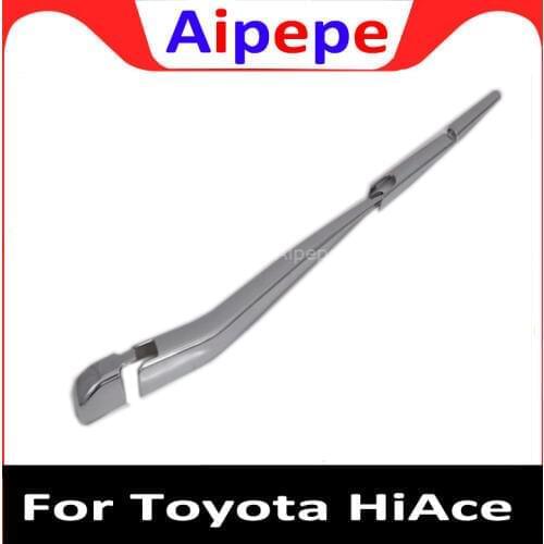 For Toyota HiAce Granvia Commuter 2019 2020 ABS Chrome Rear Window Wiper Cover Trims Windscreen Wipers Auto Decoration