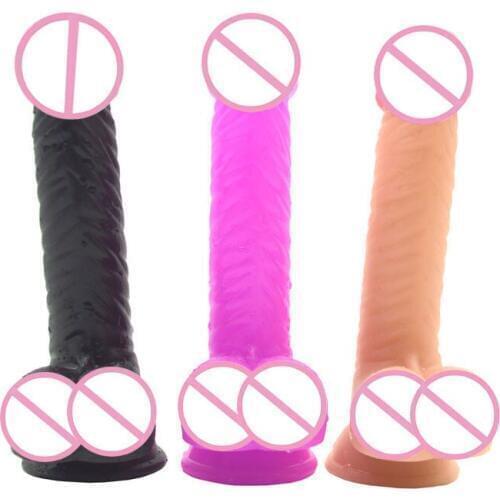 FAAK PVC Dildo Female Masturbation Anal Plug G-spot Vaginal Anus Clitoral Stimulation Couple Sex Games Flirt Anal Dilator