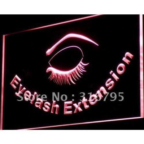 I958 Eyelash Extension Beauty Salon LED Neon Light Light Signs On/Off Switch 20+ Colors 5 Sizes