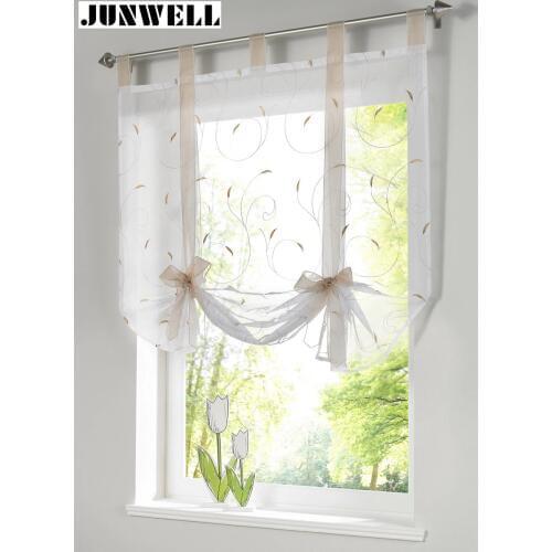 JUNWELL Roman Blinds On The Windows