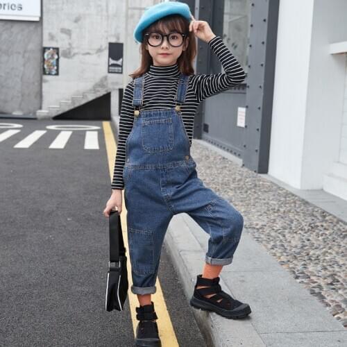 Stripe Girls Clothes Casual Autumn Toddler Children Clothing Set Cotton overalls Kids Suits For 2 3 4 5 6 7 8 9 10 year