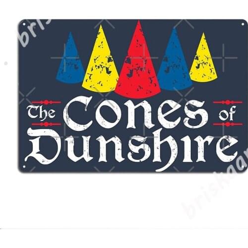 The Cones Of Dunshire - Parks And Recreation Metal Signs pub Living Room Plaques Designing Tin sign Posters