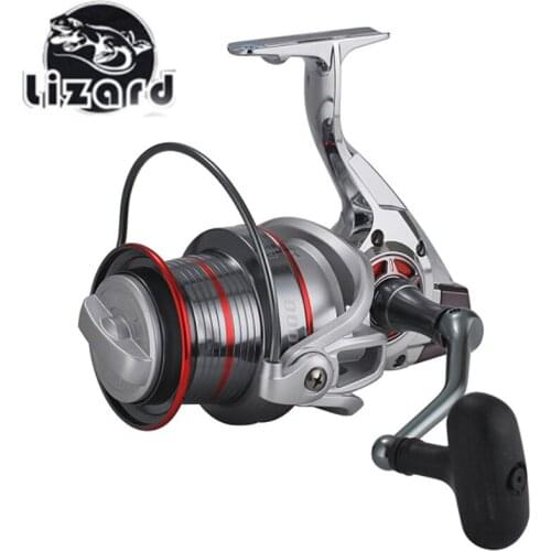 Lizard 3000-12000 5.2:1 Metal Trolling Reel CNC Full Metal Rocker Large Spherical rocker 30kg Max Drag Spinning Fishing Reel