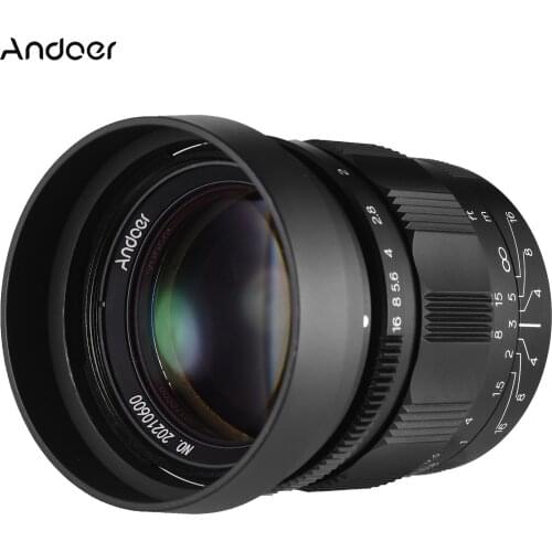 Andoer 50mm F1.2 Large Aperture Camera Lens MF Fixed Lens for Sony A7/A9/A9 II/A6300/A6400 E-Mount Full Frame & APS-C Cameras