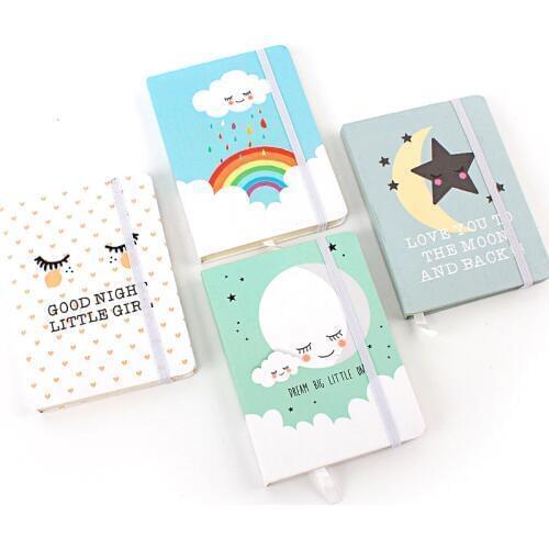 JUGAL Creative trend Hardcovr Notebook A5A6A7 Rainbow Line Diary Journal Diary/Notepad/Planner Papelaria Material Escolar Gift