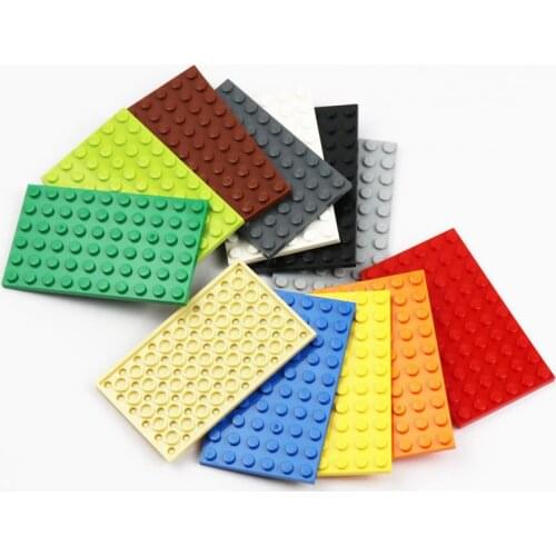 10 Pieces Base Plate 6 x 10 DIY Building Block Brick Parts Toys for Children Kids Plate 3033 Assemble Particles City Toys