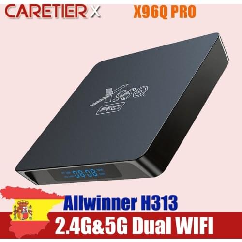 20PCS X96Q PRO Android Smart TV Box Android 10 Allwinner H313 Quad Core 2GB 16GB 4K 3D X96 PRO Smart TV Set Top Box Media Player