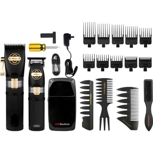 Professional Barber Electric Shaver Razor For Men Aluminum Haircutter Cordless Rechargeable Trimmer For Haircuts LCD Display