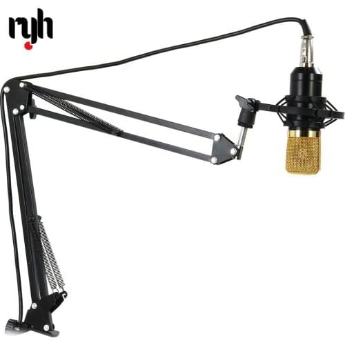 NB - 35 Professional Adjustable Metal Suspension Scissor Arm Microphone Stand for Mounting on Desk Table Top NB35