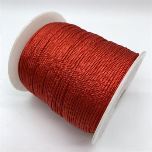 0.5mm 0.8mm 1.0mm 1.5mm Red Nylon Cord Rope Chinese Knot Macrame Cord Rope For Jewelry Making For Shamballa Bracelet