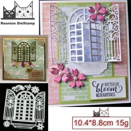 Reunion New Design Craft Metal Die Cuts Cutting Die Flower Switch Window Scrapbooking Album Paper Card Craft Embossing Die Cuts