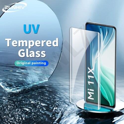 ZLNHIV cover UV Glass for Xiaomi Mi 11 CC9 Pro 10 Ultra 10S Tempered Glass note 10 Lite Phone Screen Protector protective film