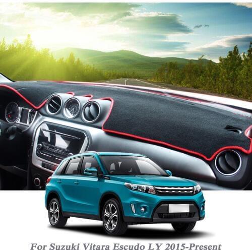 Car Styling Dashboard Protective Mat Shade Cushion Pad Rose Carpet For Suzuki Vitara Escudo LY 2015-Present Internal Accessory