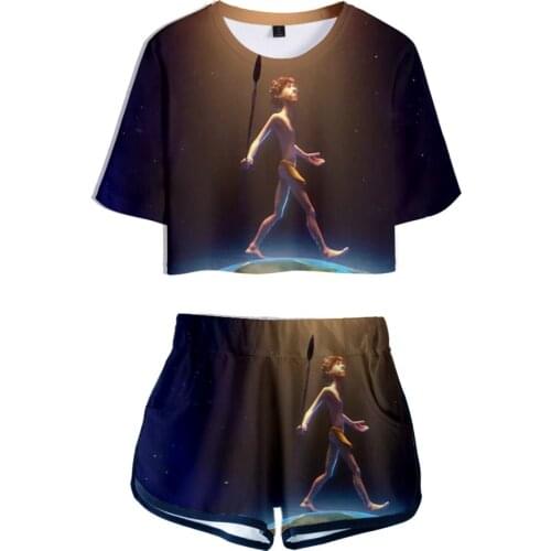 Lil Dicky earth 3D Printed Women Two Piece Set Fashion Summer Crop Top+Shorts 2019 Hio Hop Casual Streetwear Clothes