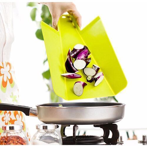 1Pc Latest Plastic Flexible Folding Non-Slip Cutting Chopping Slicing Board Mat Kitchen