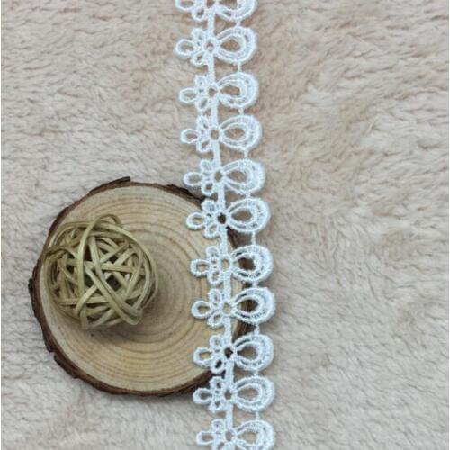 15yards/lot Handmade Lace Trim Patchwork Material White Lace Ribbon DIY Garment Sewing Accessories
