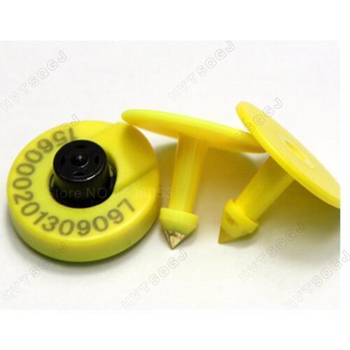 200 pcs Animal RFID Ear Tag with EM4305, LF Animal Management RFID Tag, Ear Tag for Cattles Cows Sheeps