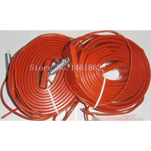 30mmx3M 240W 220V Industrial laboratory Electric heating Silicone Heating Pipeline belt Silicone Rubber Pipe Heater waterproof