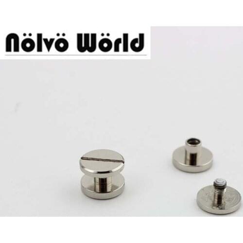 50pcs 100% copper 10mm screw belt screw diy leather craft making rusty proof metal screw