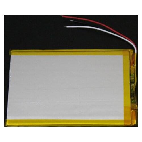 Free shipping 1pcs 3575120 3.7v 4500mah three wires li-polymer rechargeable lithium battery li-po for PSP laptop PC tablet