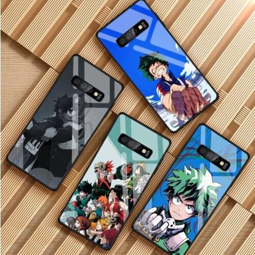 My Hero Academy Tempered Glass Phone Case For Samsung Galaxy S8 S9 S10 S20 PLUS J6 J8 2018 NOTE 8 9 10 Cover Shell