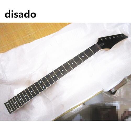 Disado 24 Frets Inlay Dots Maple Electric Guitar Neck Rosewood Fingerboard Glossy Paint Wholesale Guitar Accessories Parts