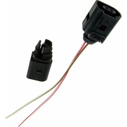 Ambient air temperature sensor Connector Plug Wiring Harness Electrical 2 Pin Kit for Passat Polo A3 Q5 TT 6RD820535 1J0973702