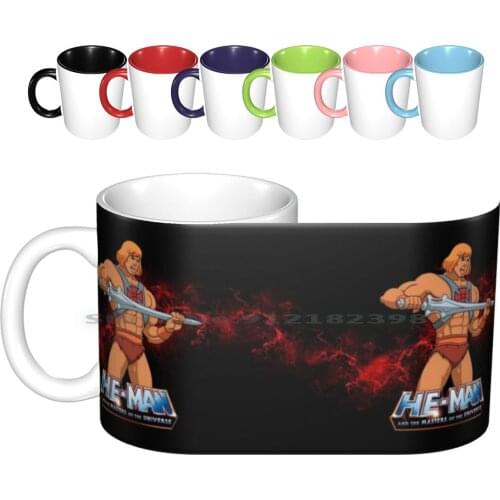 He Man-Masters Of The Universe Ceramic Mugs Coffee Cups Milk Tea Mug He Man Masters Universe Skeletor Tv Kids Cool Retro