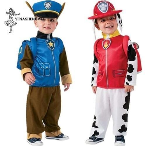 Cosplay Costume Dog Patrol Team Childrens Clothing Wangwang Fire Rescue Team Christmas Halloween New Year Party Archie Furry