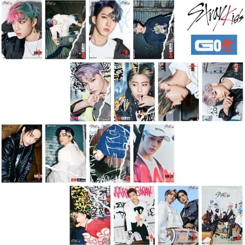KPOP Stray Kids SKZ Bang Chan Han Ji Sung I.N New Album Go Live Mini Truck Lomo Card Postcard Stay Random Album Cards Wholesale