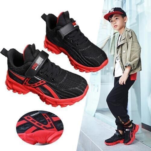 Sneakers for Teenagers Children Summer Autumn Mesh Breathable Soft Bottom School Boys Kids Sports Footwear Girls Clunky Shoes