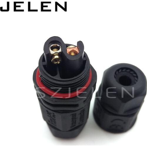 L20 , 2 pin outdoor Waterproof connector,IP67, No soldering, LED power wire connector, 2 pin Cable connector