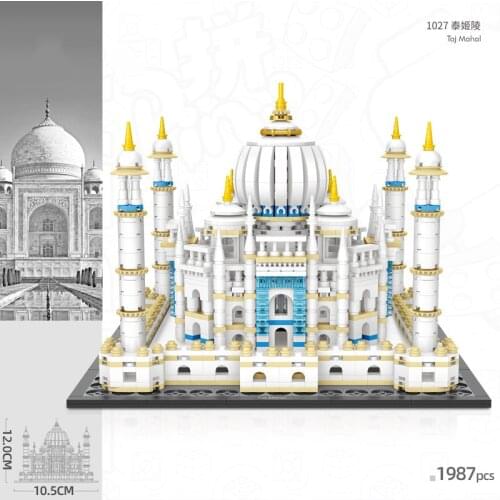 LOZ MINI Building Blocks World Famous Classic Architecture taj mahal 1987pcs collection model gifts for kids diy exhibition toy