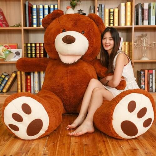 Soft American Giant Bear Skin Bear Toy Big Animals Bears Coat For GirlFriend Valentine Day Gift Animal Teddy Bear Coa